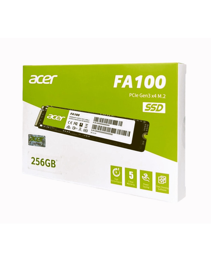 ACER DISCO SOLIDO 256GB M.2 NVMe PCIe Gen3 (FA100)