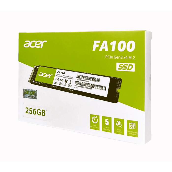 ACER DISCO SOLIDO 256GB M.2 NVMe PCIe Gen3 (FA100)