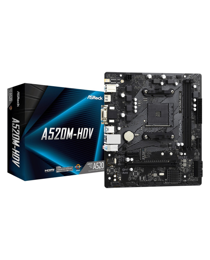 ASROCK MAINBOARD A520M-HDV DDR4 M.2 AM4