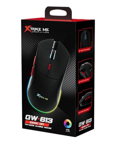 MOUSE GAMER TRI-MODE 10000 DPI RGB (GW-613)