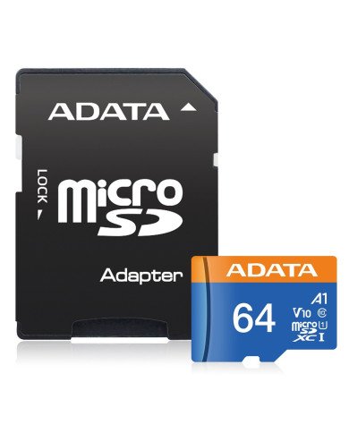 ADATA TARJETA DE MEMORIA MICROSD 64GB V10 A1 100MB/s