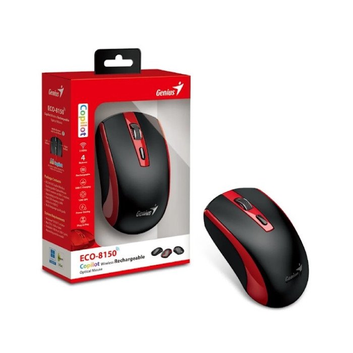 GENIUS MOUSE INALAMBRICO RECARGABLE (ECO-8150)