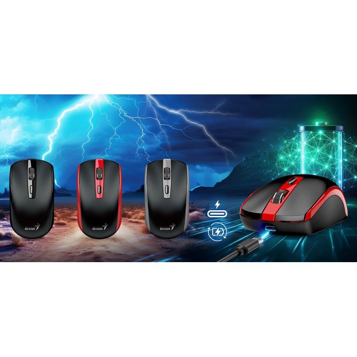 GENIUS MOUSE INALAMBRICO RECARGABLE (ECO-8150)