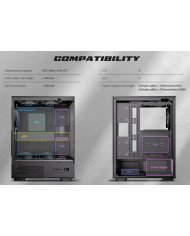 ANTEC CASE GAMER ATX VIDRIO 5xARGB (VCX300)