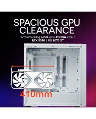 COOLER MASTER CASE GAMER BLANCO ATX VIDRIO 3xARGB (ELITE 502)