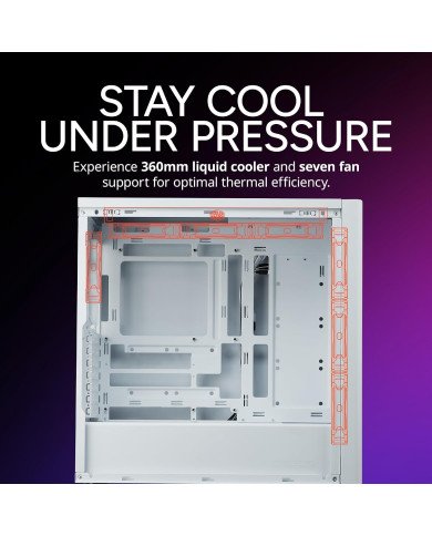 COOLER MASTER CASE GAMER BLANCO ATX VIDRIO 3xARGB (ELITE 502)