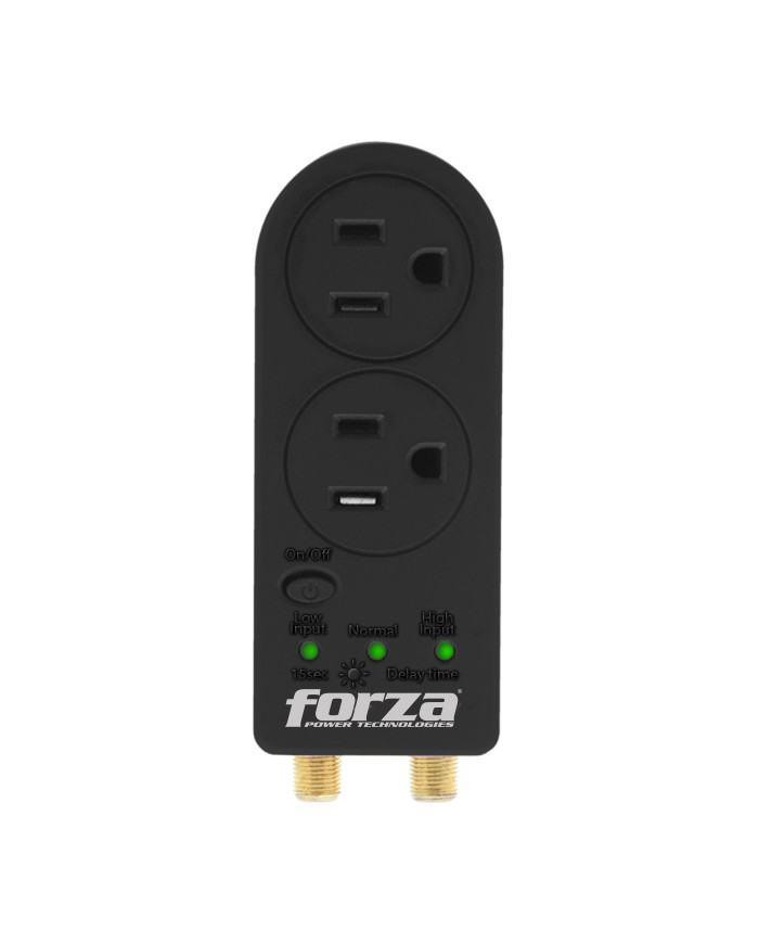 FORZA PROTECTOR DE VOLTAJE 15A 1800W CON TEMPORIZADOR GIRO 350° (FVP-0200C)