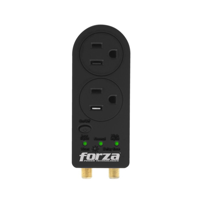 FORZA PROTECTOR DE VOLTAJE 15A 1800W CON TEMPORIZADOR GIRO 350° (FVP-0200C)
