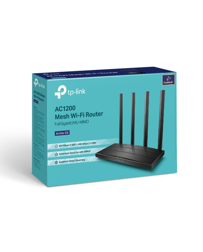 ROUTER TP-LINK AC1200 GIGABIT MU-MIMO (ARCHER C6)