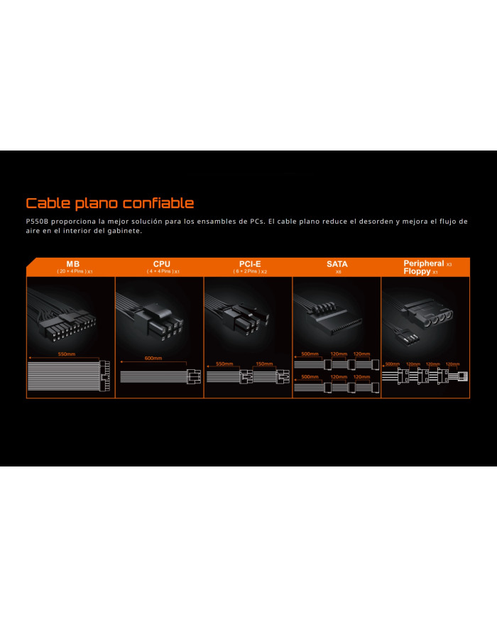 GIGABYTE FUENTE DE PODER ATX 550W 80+ BRONZE (P550B)